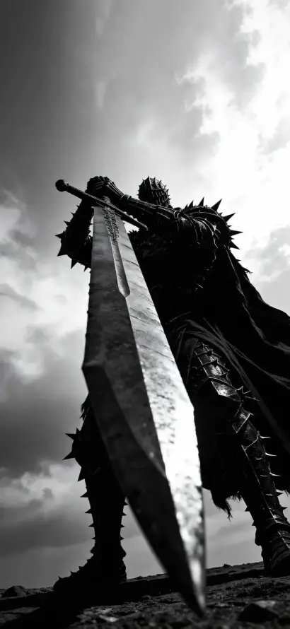 4k仰视壁纸 - 大剑 - 暗黑 - 游戏「哲风壁纸」