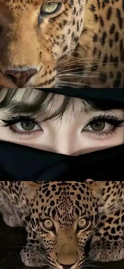 4k猛兽壁纸 - 绿眼 - 美女 - 蒙面「哲风壁纸」