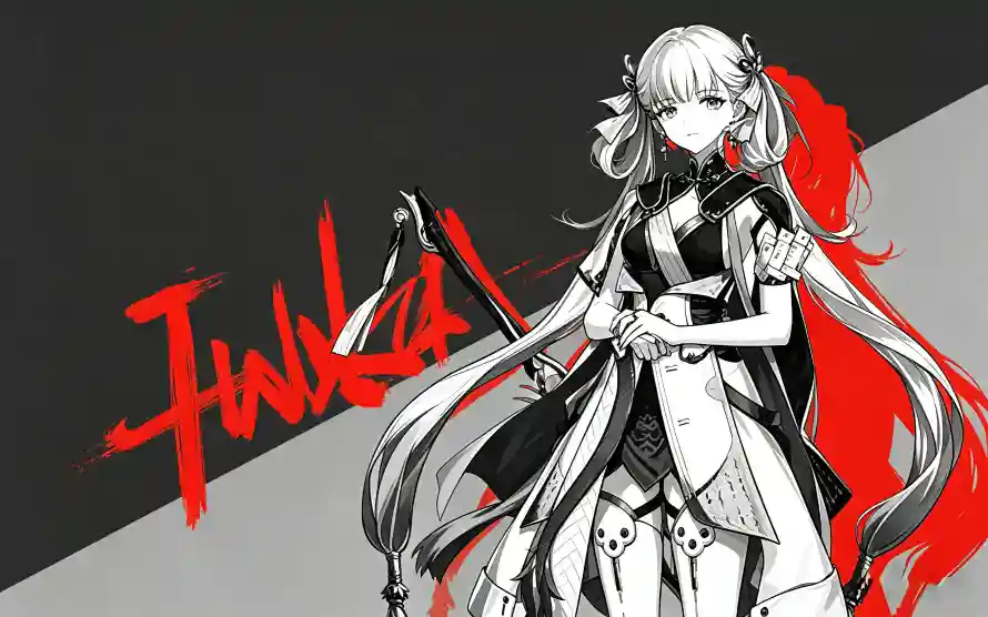 4k今夕壁纸 - 国风 - 少女 - 撞色「哲风壁纸」