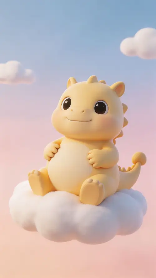 4k3D壁纸 - 云朵 - 卡通 - 可爱「哲风壁纸」