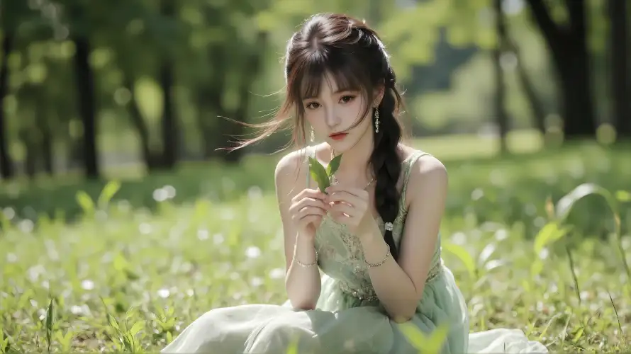 2k小舞壁纸-麻花辫与少女-斗罗大陆免费下载「哲风壁纸」
