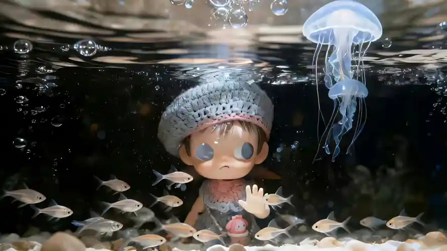 2k小鱼壁纸-水族馆 - 手办-泡泡马特免费下载「哲风壁纸」