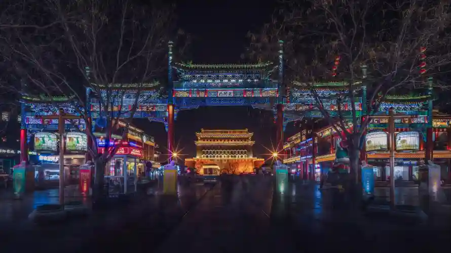 4k倒影壁纸 - 古都 - 壁纸 - 夜晚「哲风壁纸」
