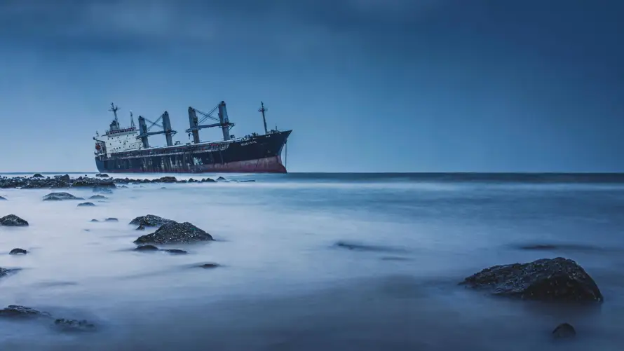 4k壁纸壁纸 - 搁浅 - 海岸 - 海景「哲风壁纸」