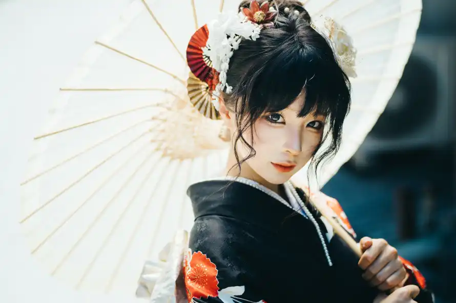 4k古风壁纸 - 和服 - 少女 - 日系「哲风壁纸」