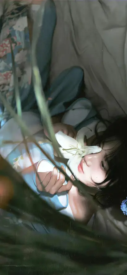 4k休闲壁纸 - 侧颜 - 清新 - 美女「哲风壁纸」