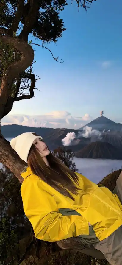 4k户外壁纸 - 树木 - 湖泊 - 火山「哲风壁纸」