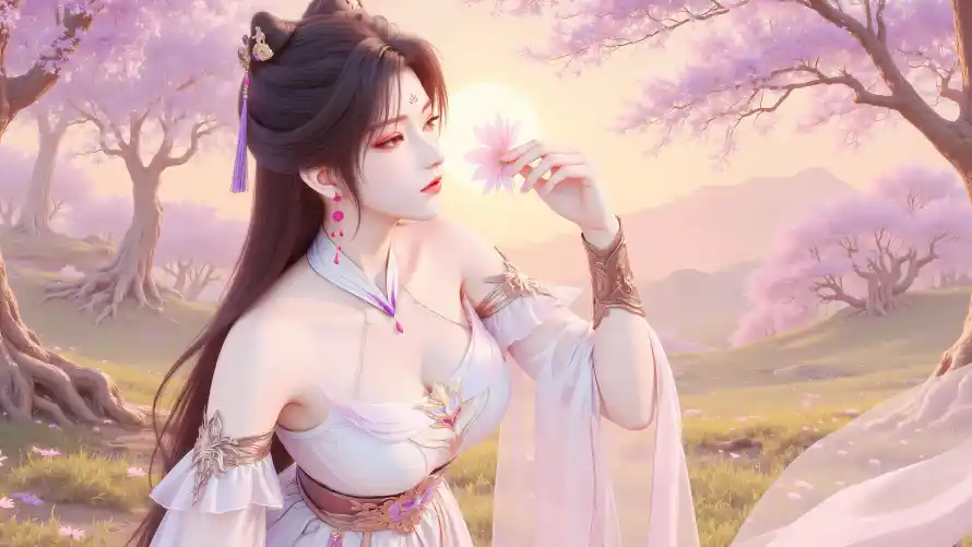 4k仙侠壁纸 - 古装 - 古风 - 少女「哲风壁纸」