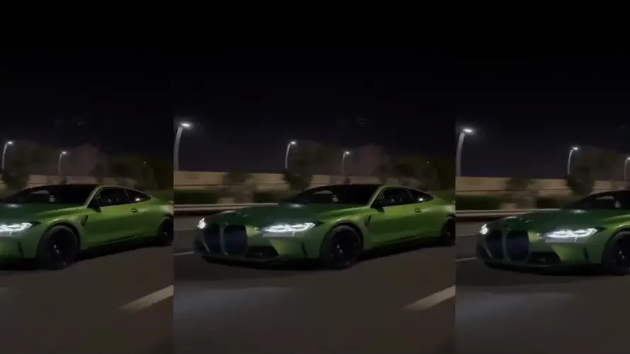 2k公路壁纸-夜晚 - 宝马-汽车「哲风壁纸」