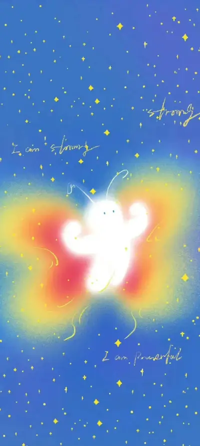 4k星星壁纸 - 蝴蝶 - 星空 - 梦幻「哲风壁纸」
