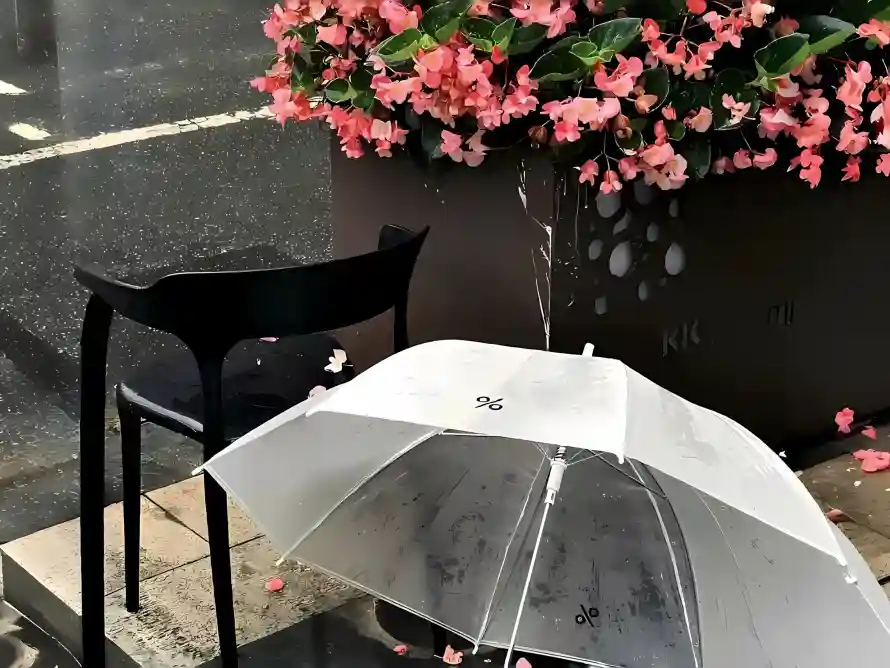 2k下雨壁纸-人行道 - 粉色花-热门的壁纸「哲风壁纸」