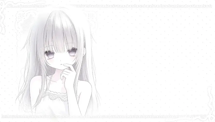 4k少女壁纸 - 萌 - 日系 - 白发「哲风壁纸」