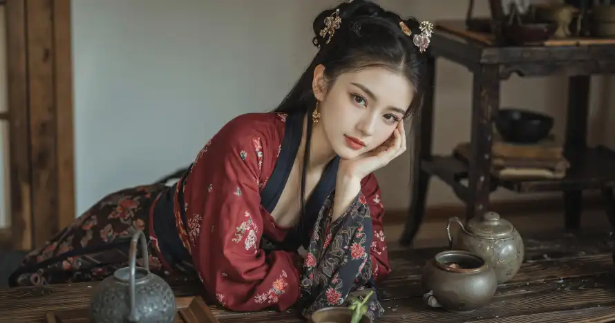 4k发饰壁纸 - 发髻 - 古装 - 古风「哲风壁纸」