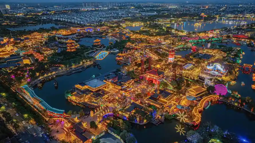 4k夜晚壁纸 - 电脑 - 夜景 - 暖光「哲风壁纸」