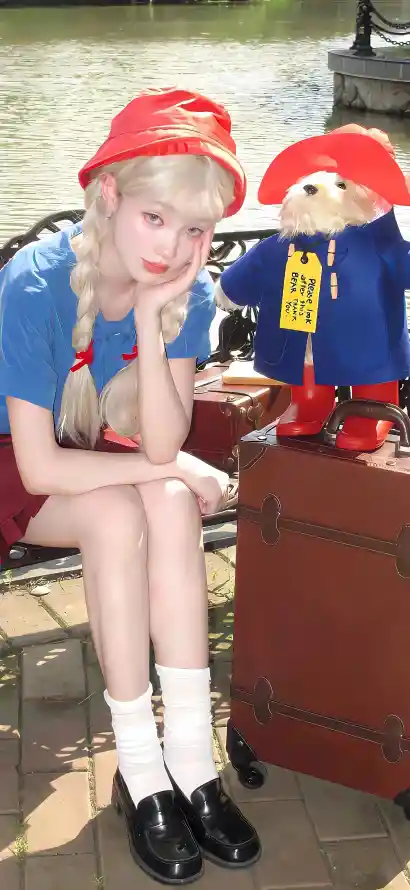 4k湖水壁纸 - 玩偶 - 美女 - 金发「哲风壁纸」