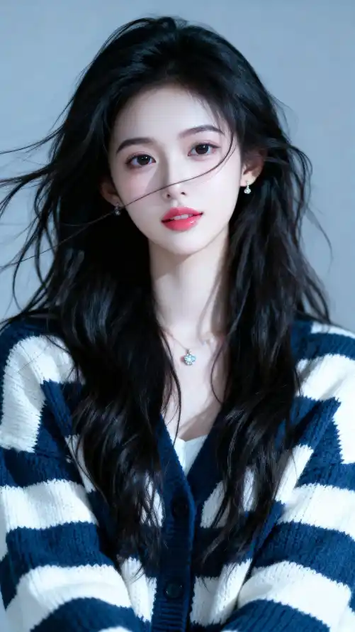 4k冷调壁纸 - 卷发 - 壁纸 - 少女「哲风壁纸」