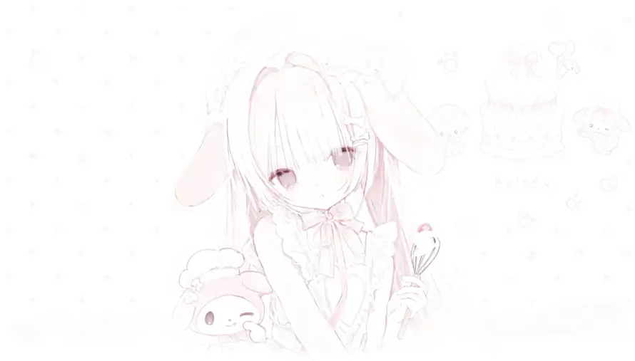 4k长发壁纸 - 萌 - 少女 - 可爱「哲风壁纸」