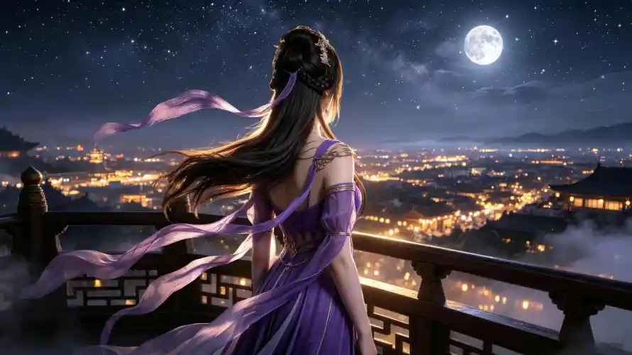 4k古装壁纸 - 古风 - 壁纸 - 夜景「哲风壁纸」