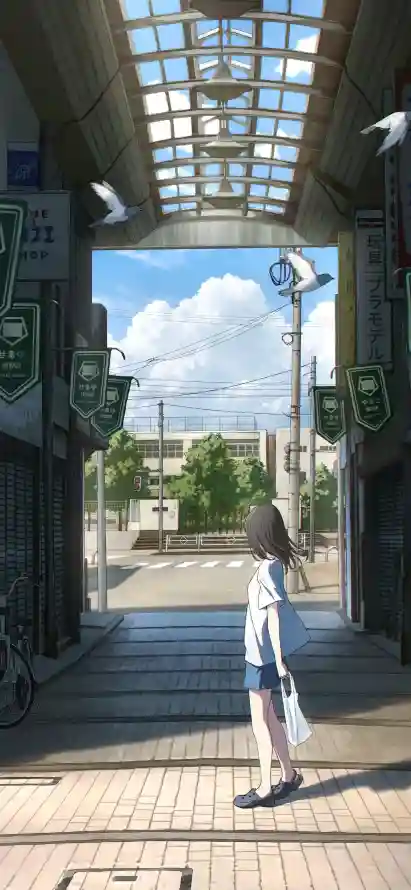 4k城市壁纸 - 夏季 - 插画 - 日系「哲风壁纸」