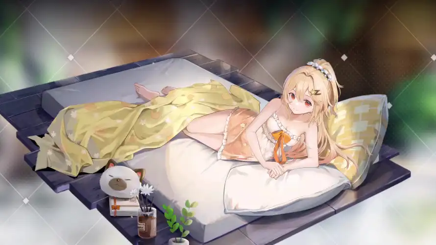 4k卡琳壁纸-床 - 卧室-少女「哲风壁纸」