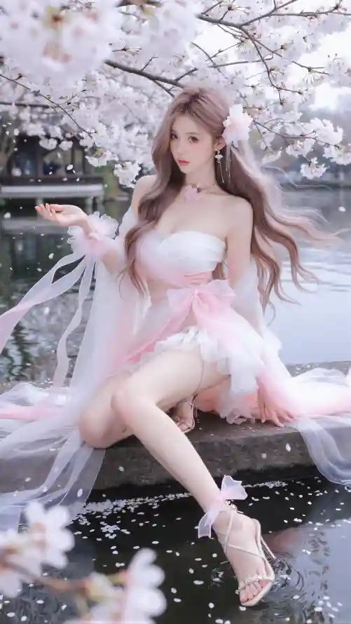 4k壁纸壁纸 - 少女 - 手机 - 樱花「哲风壁纸」