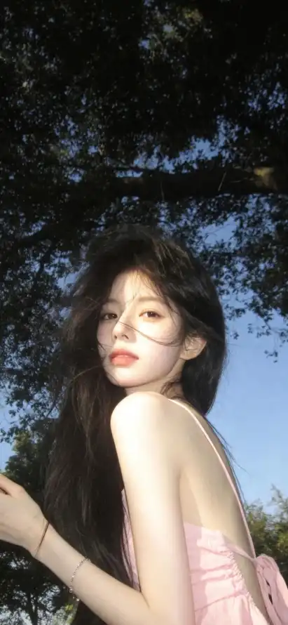 4k少女壁纸 - 户外 - 树林 - 森系「哲风壁纸」
