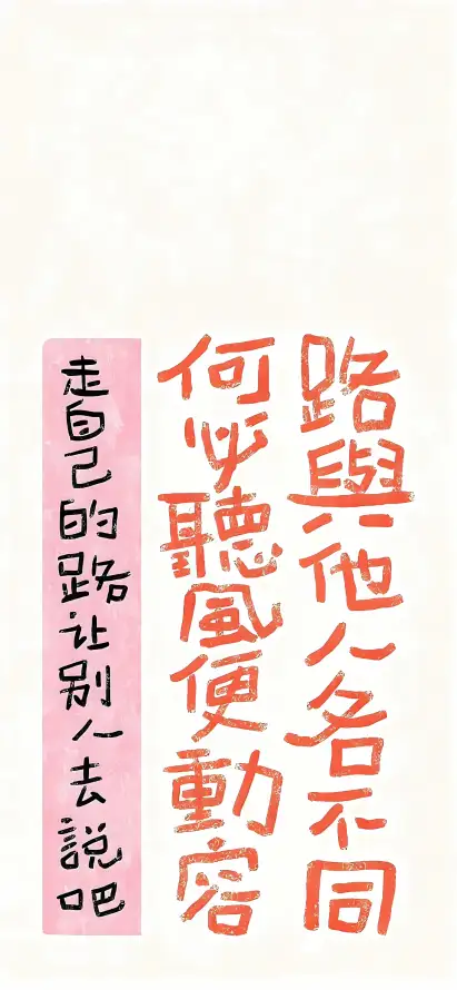 4k书法壁纸 - 手写 - 文案 - 暖心「哲风壁纸」