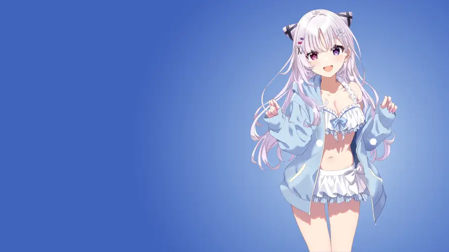 4k少女壁纸 - 泳装 - 猫耳 - 白发「哲风壁纸」 4k少女壁纸 - 泳装 - 猫耳 - 白发「哲风壁纸」