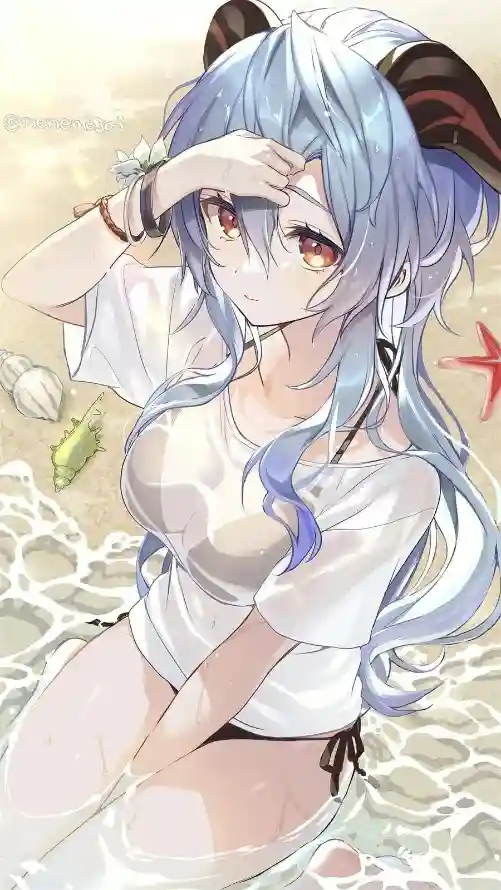 4k原神壁纸 - 唯美 - 夏日 - 沙滩「哲风壁纸」