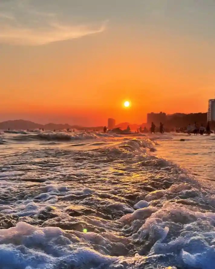 4k傍晚壁纸 - 夕阳 - 大海 - 日落「哲风壁纸」