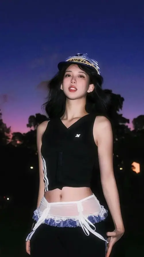4k卷发壁纸 - 少女 - 帽子 - 户外「哲风壁纸」