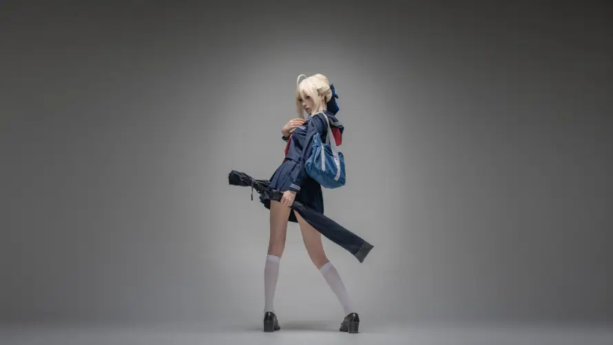 4k美女壁纸 - 金发 - 长剑 - cos「哲风壁纸」
