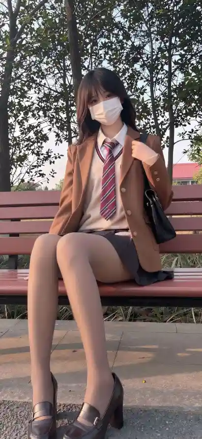 4k丝袜壁纸 - 口罩 - 性感 - 户外「哲风壁纸」