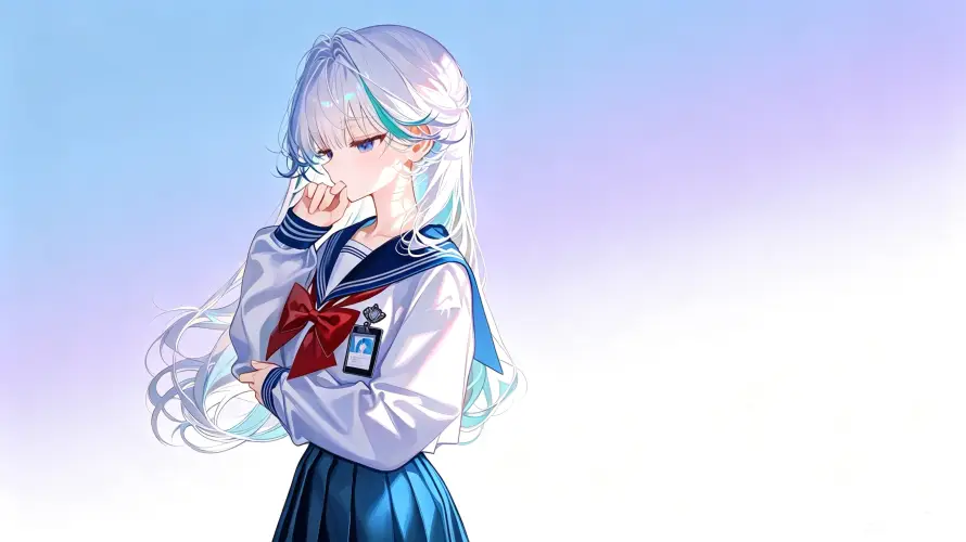 10k制服壁纸-二次元壁纸和jk-渐变背景免费下载「哲风壁纸」