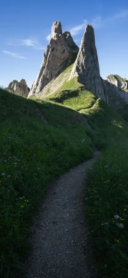 4k小路壁纸 - 山峰 - 山脉 - 岩石「哲风壁纸」