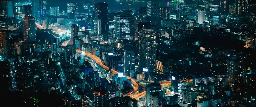 4k俯瞰壁纸 - 城市 - 夜景 - 灯光「哲风壁纸」 4k俯瞰壁纸 - 城市 - 夜景 - 灯光「哲风壁纸」