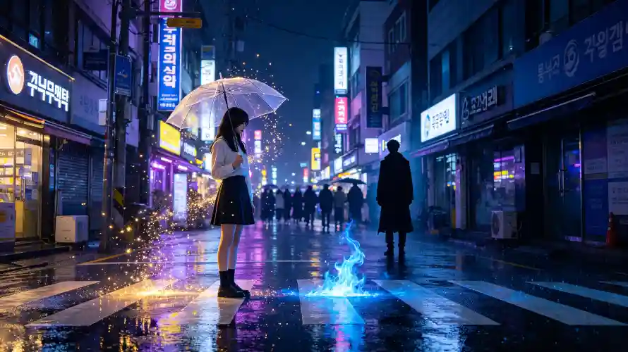 3k下雨壁纸-斑马线壁纸和雨伞-壁纸推荐「哲风壁纸」