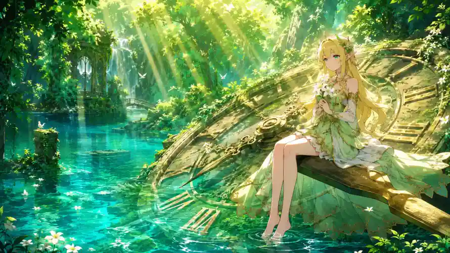 4k少女壁纸-二次元和插画-精灵翅膀壁纸推荐「哲风壁纸」