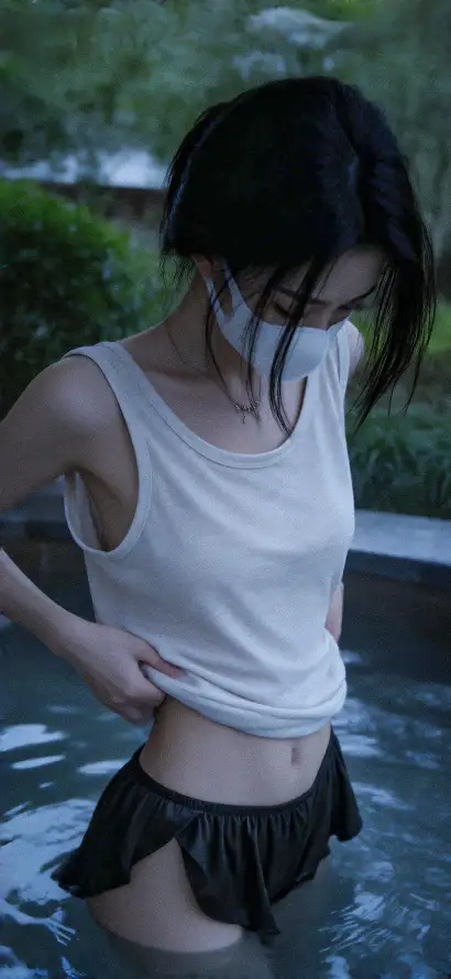 4k人像壁纸 - 口罩 - 女生 - 户外「哲风壁纸」