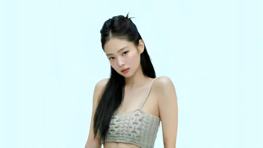 3k写真壁纸-女明星与时尚-浅蓝背景壁纸分享「哲风壁纸」