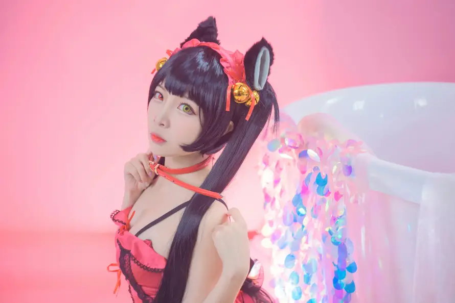 4k美女壁纸 - 猫耳 - 黑丝 - 异瞳「哲风壁纸」