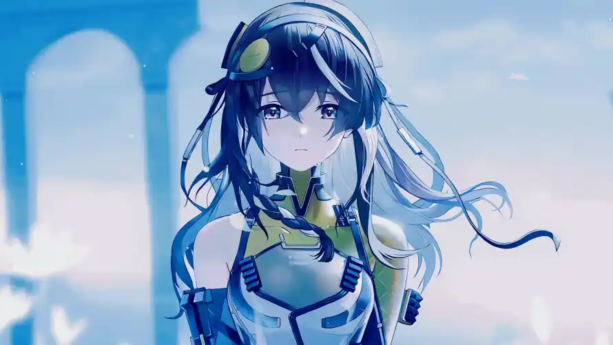 4k少女壁纸-流萤 - 紫瞳-蓝调「哲风壁纸」