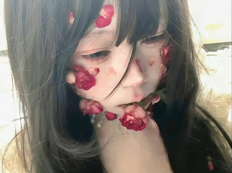 4k人物壁纸 - 花 - 侧脸 - 写真「哲风壁纸」 4k人物壁纸 - 花 - 侧脸 - 写真「哲风壁纸」