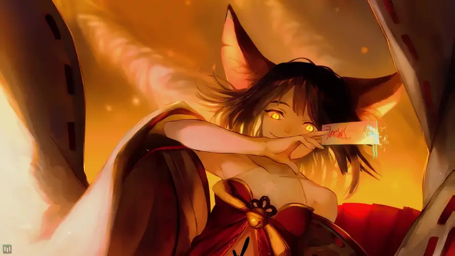 4k古风壁纸-少女 - 插画-暖光「哲风壁纸」