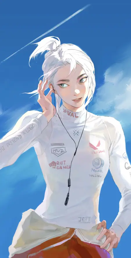 4k少女壁纸 - 捷风 - 插画 - 白云「哲风壁纸」