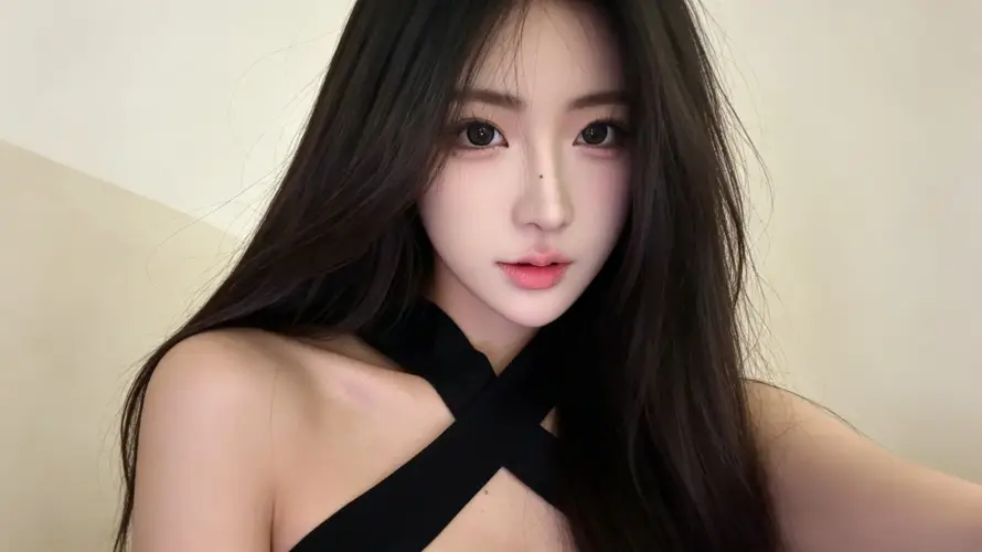 3k好看壁纸-纯欲风与室内-长发美女热门的壁纸「哲风壁纸」