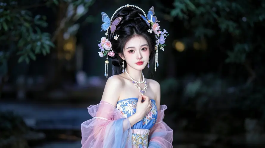 4k发饰壁纸 - 发髻 - 古装 - 古风「哲风壁纸」