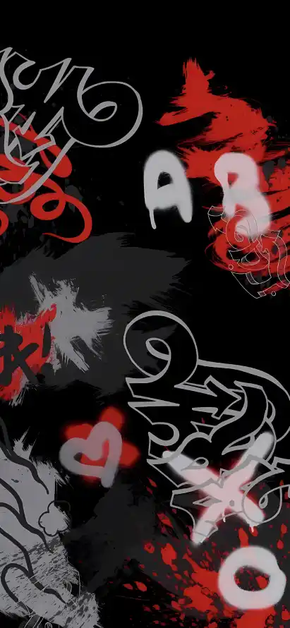 4k字母壁纸 - 手绘 - 涂鸦 - 潮酷「哲风壁纸」