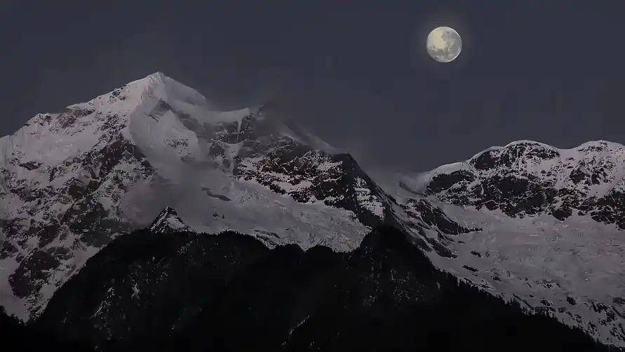 4k夜空壁纸 - 山脉 - 月亮 - 月夜「哲风壁纸」 4k夜空壁纸 - 山脉 - 月亮 - 月夜「哲风壁纸」