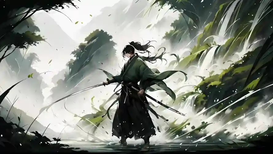 4k云雾壁纸 - 佩剑 - 侠客 - 古风「哲风壁纸」